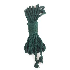 Бавовняна мотузка BDSM 8 метрів, 6 мм, колір зелений