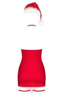 Christmas set - Obsessive Kissmas chemise red L/XL