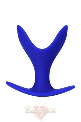 Расширяющая анальная пробка - ToDo By Toyfa Bloom, силикон, синяя, 8,5 см, ø 3,5 см