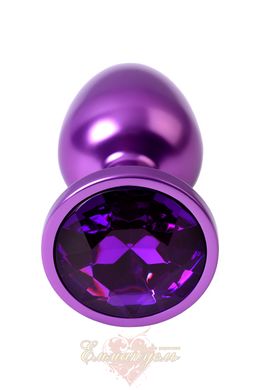 Toyfa Metal Purple Anal Strass, Amethyst Crystal, 7.2 cm, ø2.8 cm, 50 g