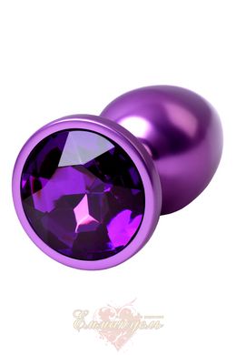 Toyfa Metal Purple Anal Strass, Amethyst Crystal, 7.2 cm, ø2.8 cm, 50 g