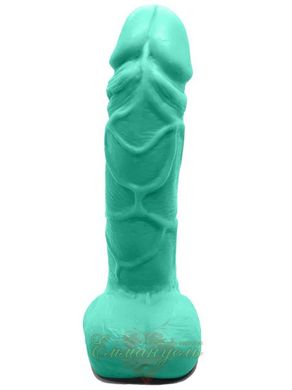 Крафтовое мыло-член с присоской Чистый Кайф Turquoise size M натуральное