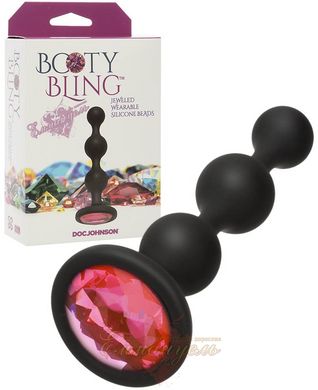 Anal Beads - Booty Bling™ Wearable Silicone Beads - Pink