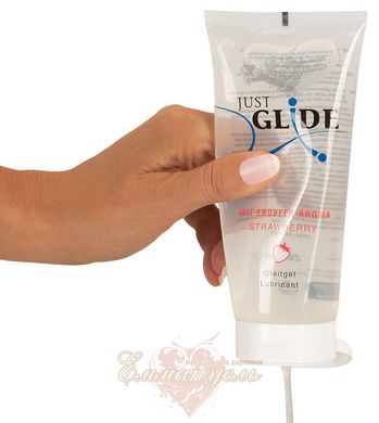 Lubricant - Just Glide Strawberry, 200 ml