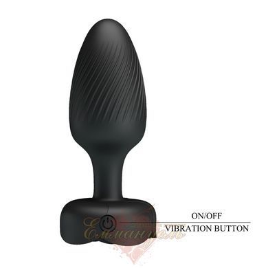 Анальна пробка Pretty love Osborn Black 6603BI-040183 фото