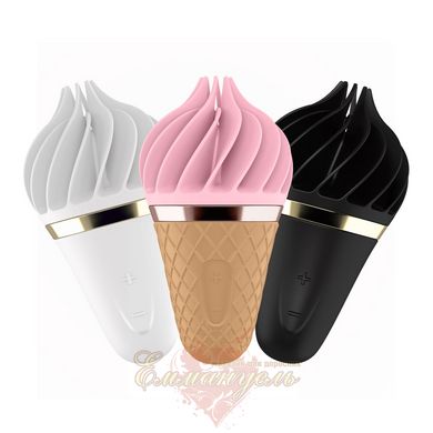 Ice Cream Spinner - Satisfyer Lay-On - Sweet Temptation Pink/Brown