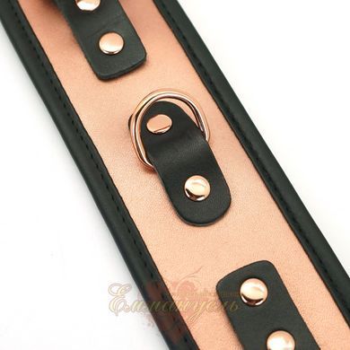Наручники Liebe Seele Rose Gold Memory Wrist Cuff, натуральная кожа, розовое золото SO9496 фото