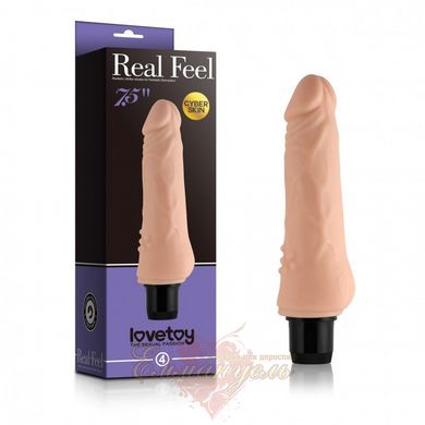 Realistic vibrator - Reel Feel Vibrator Flesh 7,5" LVTOY020