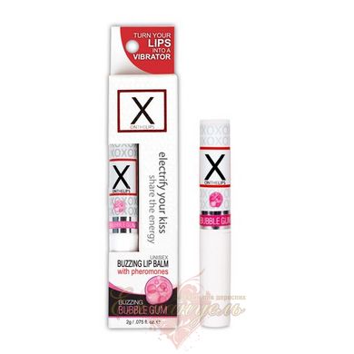 Sensuva Stimulating Unisex Lip Balm - X on the Lips Bubble Gum with Pheromones