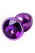 Toyfa Metal Purple Anal Strass, Amethyst Crystal, 7.2 cm, ø2.8 cm, 50 g