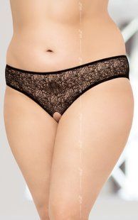 Женские стринги - String 2467 Plus Size, черные XL 5591246714 фото