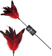 Tickler red - Art of Sex Feather Paddle, young rooster feather