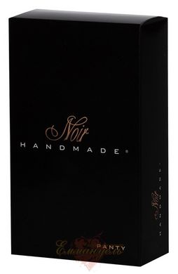 Стринги виниловые - P010 Noir Handmade, черные, XL