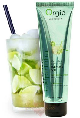 Edible lubricant - Orgie Lube Tube Cocktail "Caipirinha", 100 ml