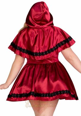 Erotic Little Red Riding Hood costume - Leg Avenue Gothic Red Riding Hood 1X–2X, dress, cape