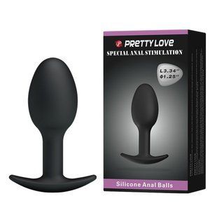 Anal Tube - Pretty Love silicone Anal Plug Black 6603BI-040033 &mdash; photos
