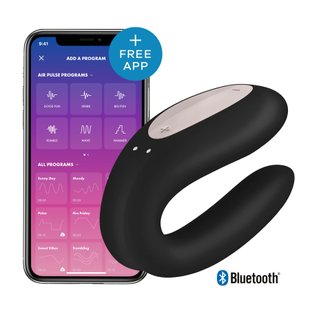 Вібратор для пар - Satisfyer Double Joy Black