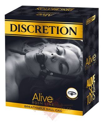 Кляп повітропроникний - Alive Discretion Black