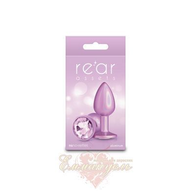 NS Novelties Rear Assets Iridescent Pink Small Silicone Anal Plug with Iridescent Finish SX4380 &mdash; photos