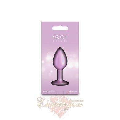 NS Novelties Rear Assets Iridescent Pink Small Silicone Anal Plug with Iridescent Finish SX4380 &mdash; photos