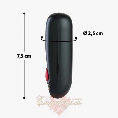 Віброкуля - Fun Factory Massage BULLET, чорна, діаметр 2,5 см, 3 швидкості, 3 малюнки вібрації SX0948 фото