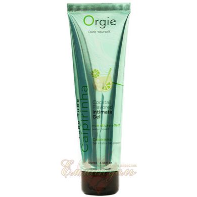 Edible lubricant - Orgie Lube Tube Cocktail "Caipirinha", 100 ml