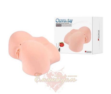 Kokos Olivia Say 2WayPlus Masturbator with Vibration and Massage &ndash; Realistic Female Pelvis, Dual Entry SO2556 &mdash; photos