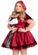 Erotic Little Red Riding Hood costume - Leg Avenue Gothic Red Riding Hood 1X–2X, dress, cape