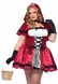 Erotic Little Red Riding Hood costume - Leg Avenue Gothic Red Riding Hood 1X–2X, dress, cape