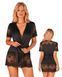 Obsessive Maderris Peignoir black, XS/S 411531 - photos (1