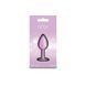 NS Novelties Rear Assets Iridescent Pink Small Silicone Anal Plug with Iridescent Finish SX4380 - photos (4