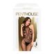 Bodystocking with high lace collar - Penthouse - First Lady Black S/L