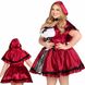 Erotic Little Red Riding Hood costume - Leg Avenue Gothic Red Riding Hood 1X–2X, dress, cape