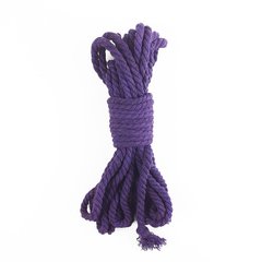 Cotton rope BDSM 8 meters, 6 mm, lavender