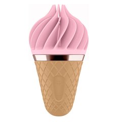 Ice Cream Spinner - Satisfyer Lay-On - Sweet Temptation Pink/Brown