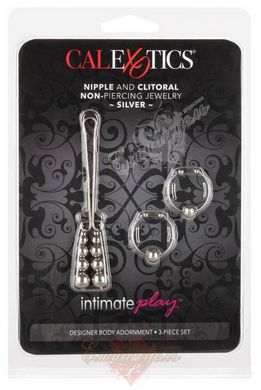 Intimate Play™ Nipple and Clitoral Non-Piercing Body Jewelry - Silver
