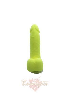Крафтовое мыло-член с присоской Чистый Кайф Yellow size S натуральное SO4803 фото