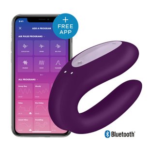 Вибратор для пар - Satisfyer Double Joy Violet