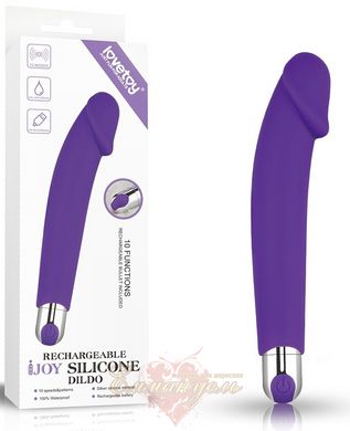 Вібратор - Rechargeable IJOY Silicone Dildo Purple
