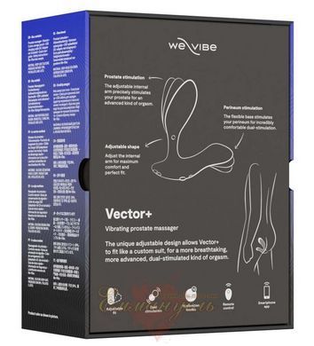 Смарт вибромассажер простаты - We-Vibe Vector+ с приложением и пультом SO8241 фото