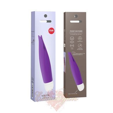 Vibrator with petals - Fun Factory VOLITA, purple, compact, very quiet, battery-powered SX0949 &mdash; photos