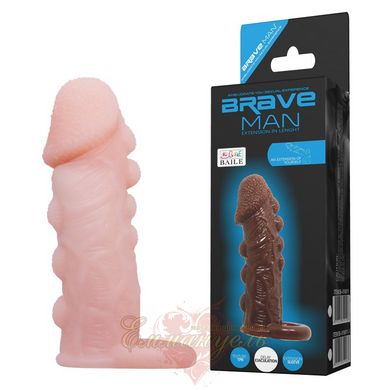 Насадка на член - Brave men Penis Sleeve Flesh