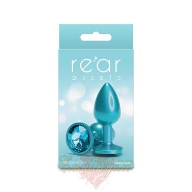 NS Novelties Rear Assets Anal Plug Iridescent Teal Small SX4381 &mdash; photos