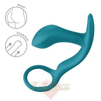 Fun Factory Bootie Ring Bottle Green Anal Plug with Cock Ring SX3690 &mdash; photos