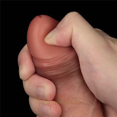 Dildo Sliding Skin Pro Dual Layer Silicone Dong 8.5" Flesh #2 6452LV417003 &mdash; photos