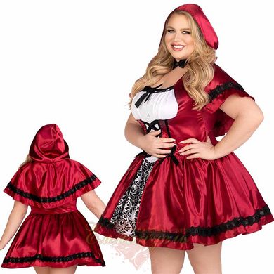 Erotic Little Red Riding Hood costume - Leg Avenue Gothic Red Riding Hood 3X–4X, dress, cape