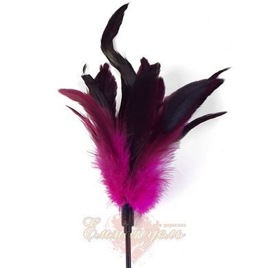 Tickler dark pink - Art of Sex Feather Paddle, young rooster feather