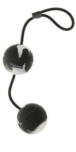 Вагінальні кульки - MARBILIZED DUO BALLS - BLACK DT50502 фото