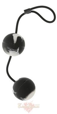 Вагинальные шарики - MARBILIZED DUO BALLS - BLACK