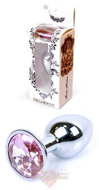 Анальная пробка - Boss Series - Jewellery Silver PLUG Rose S